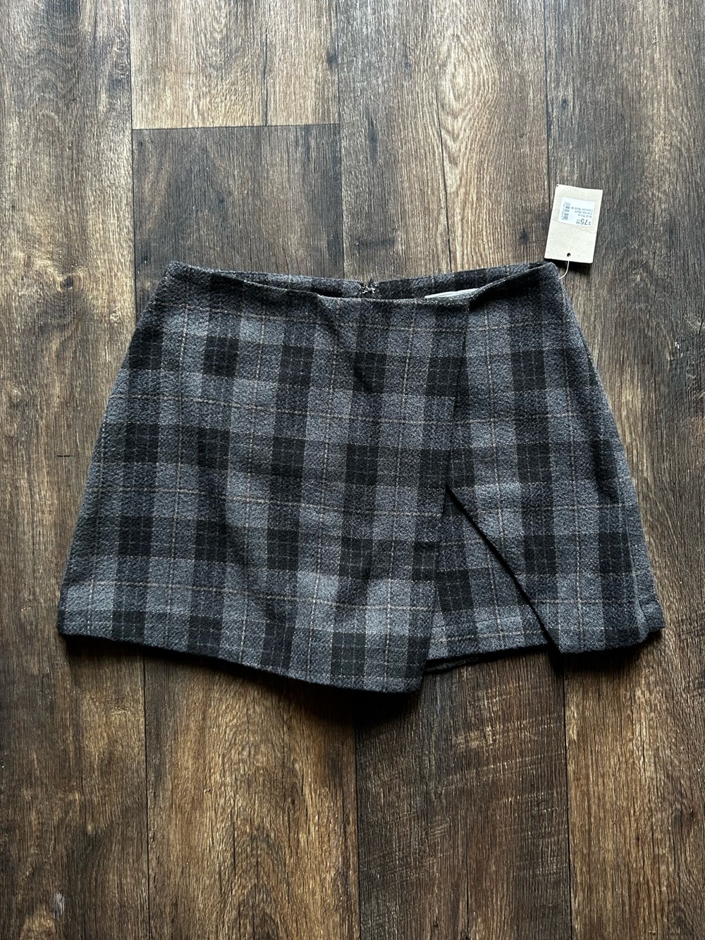 Dark Plaid Mini Skort/Skirt